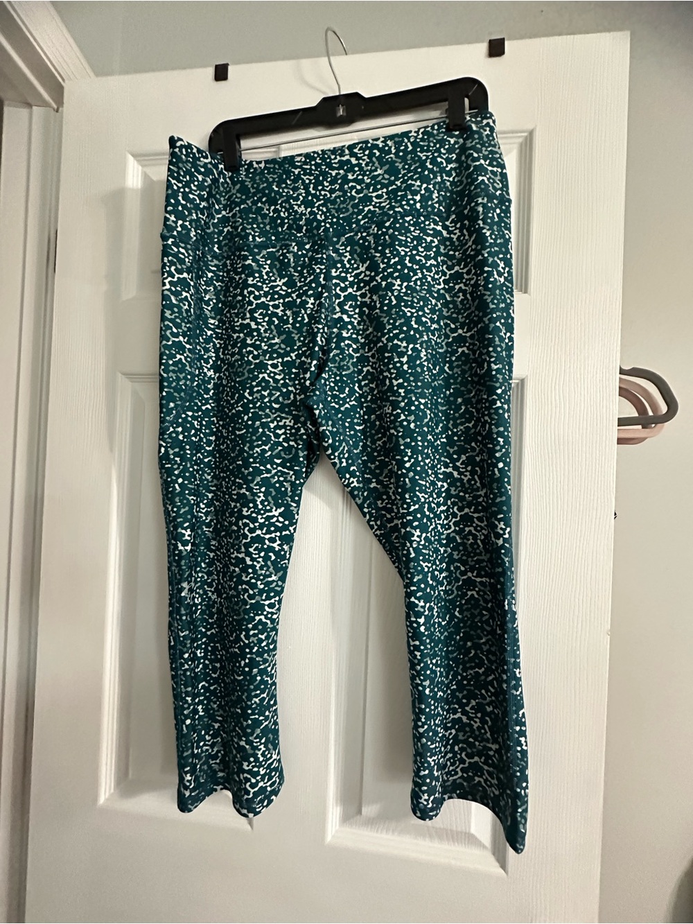 Under Armour Teal and White Speckled Compression Leggings 2X